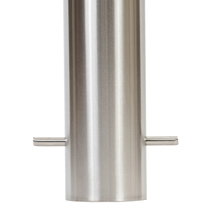 Bollard 140mm In Ground Bevelled Top - Stainless Steel 304