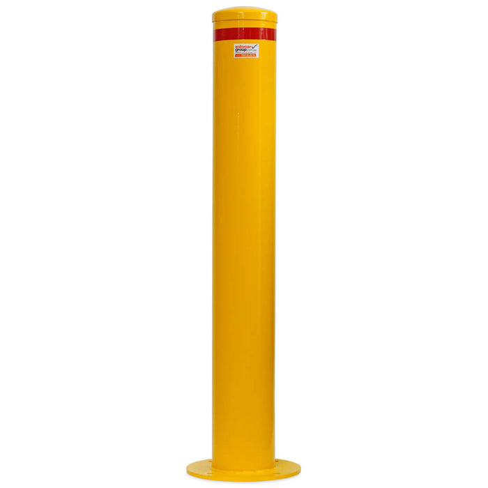 Bollard Disabled Parking 165mm Surface Mounted - Yellow