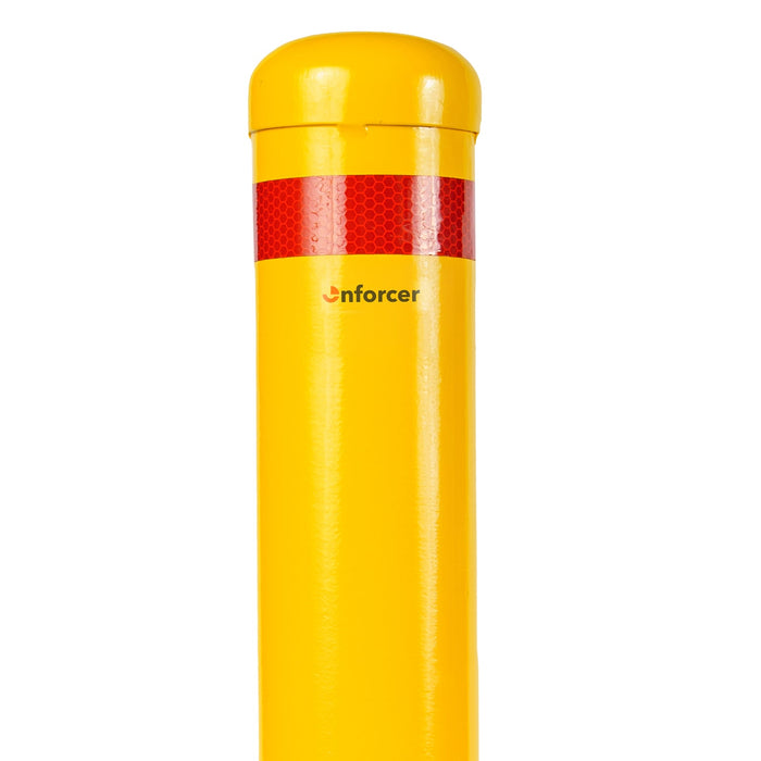 Surface Mounted Bollard 90mm Yellow 1200mm High