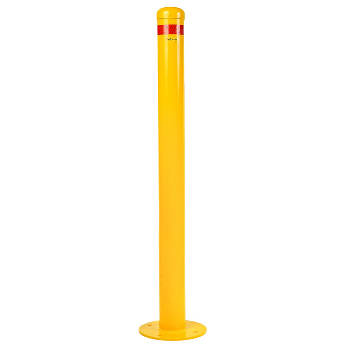 Surface Mounted Bollard 90mm Yellow 1200mm High
