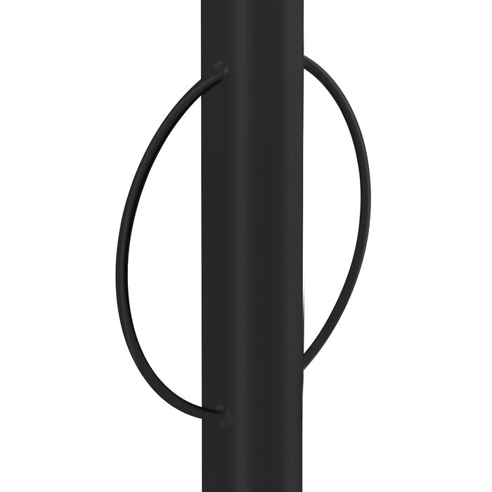 Bollard Bike Rack Surface Mounted Circle - Black