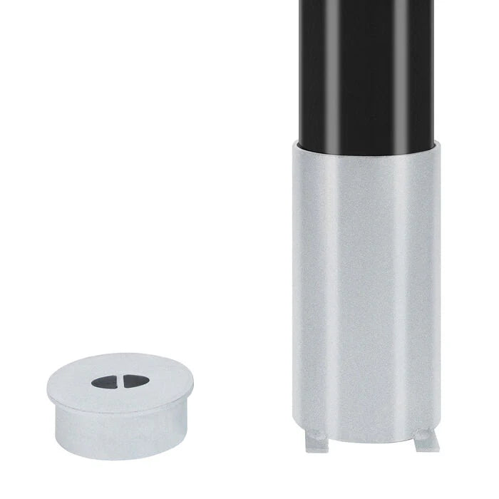 Bollard Heavy Duty - Removable KeyLock 114mm In Ground - Keyed Unique - Black