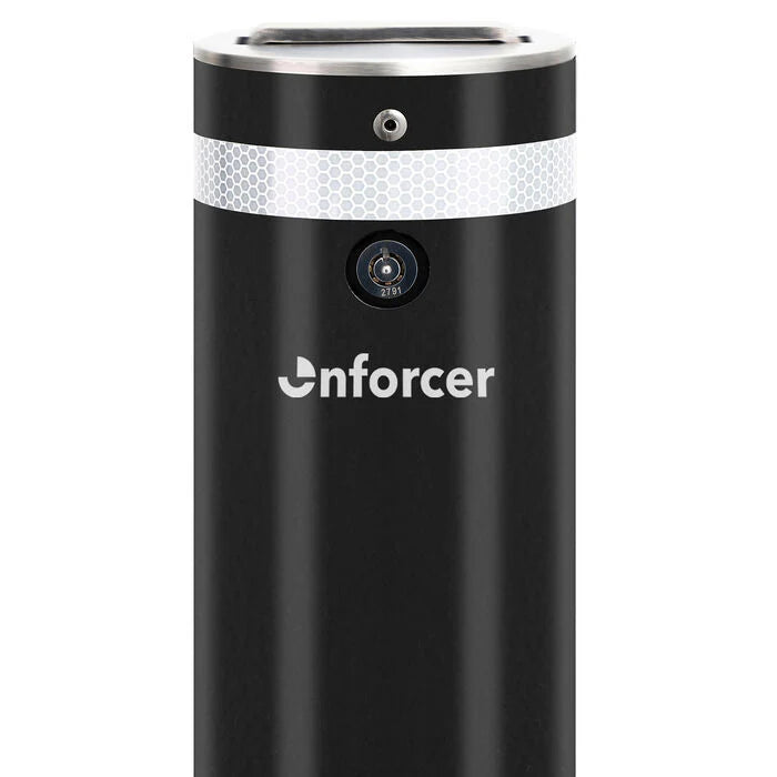 Bollard Heavy Duty - Removable KeyLock 114mm In Ground - Keyed Unique - Black