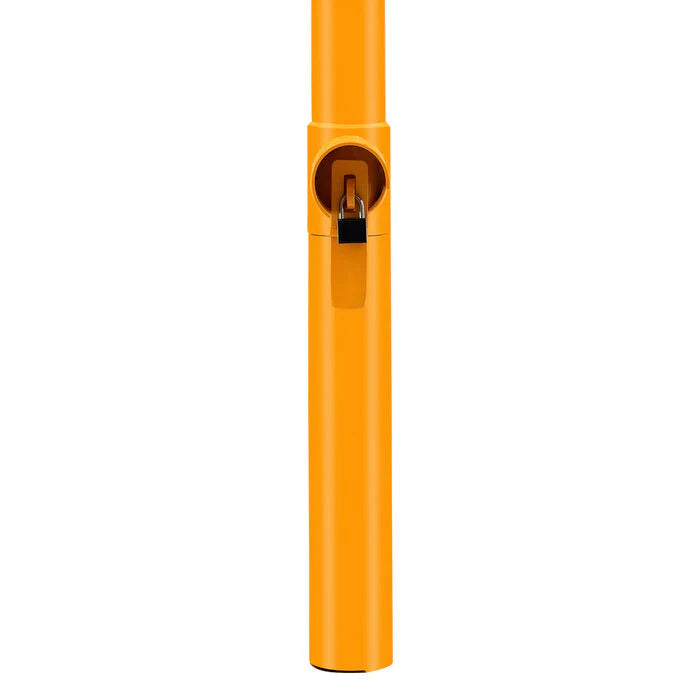 Bollard Heavy-Duty Removable In-Ground Double Lock Shared Zone Yellow