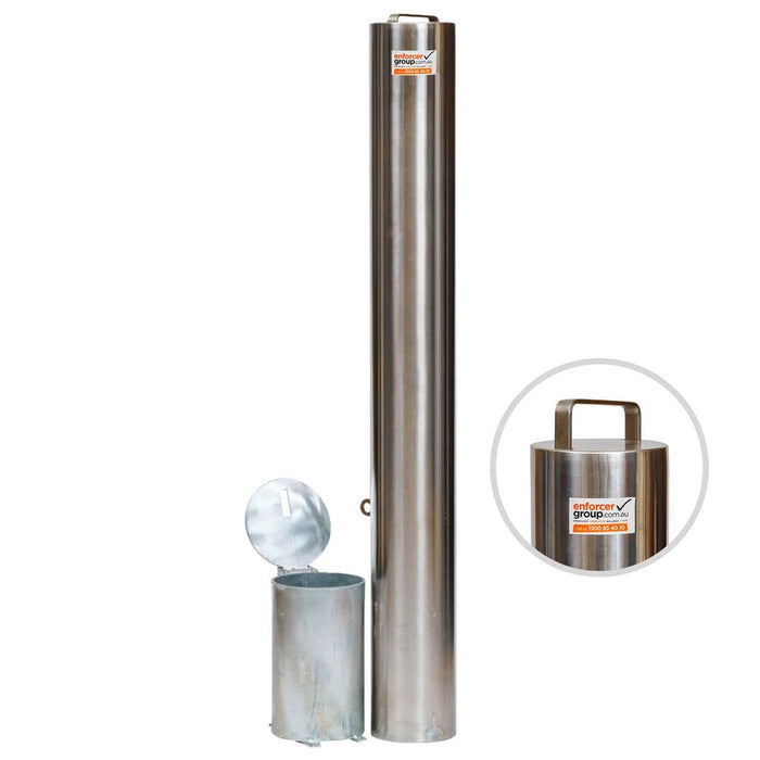 140mm Lockable Bollard with Handle