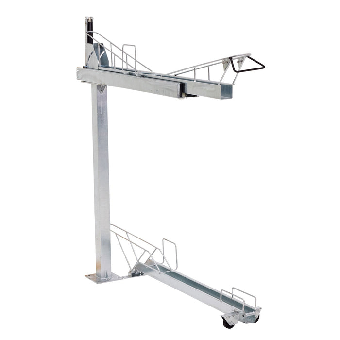 Velodrome Ramp Rack Bike Rack Double Tier Height with Ramp for Bikes — Car Park Safety ...