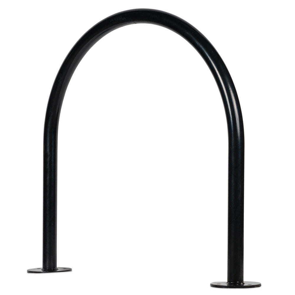Bike Rack Surface Mounted Hoop - Galvanised Black — Car Park Safety ...