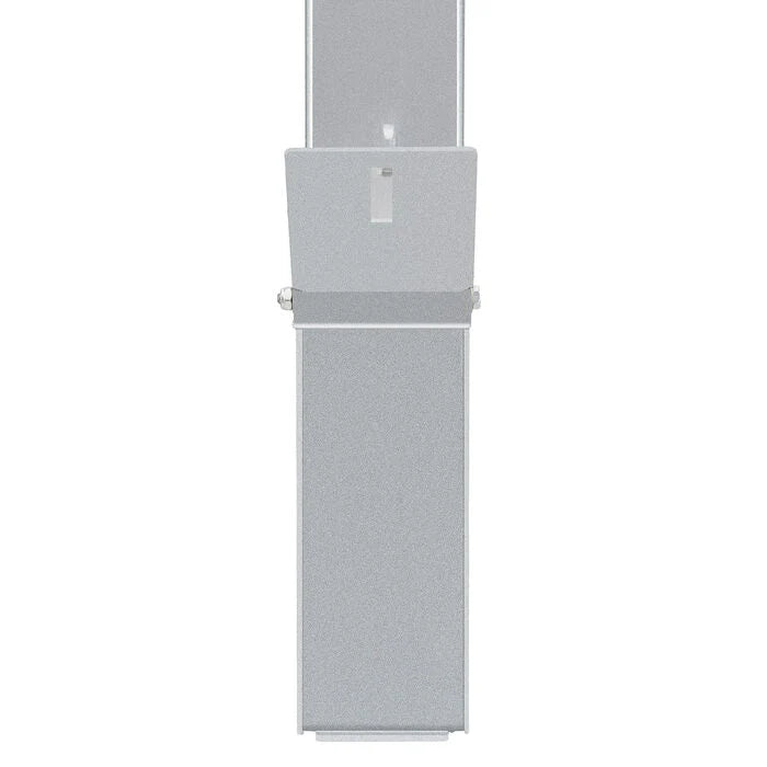 Bollard Square Removable Padlock 120mm In-Ground Galvanised