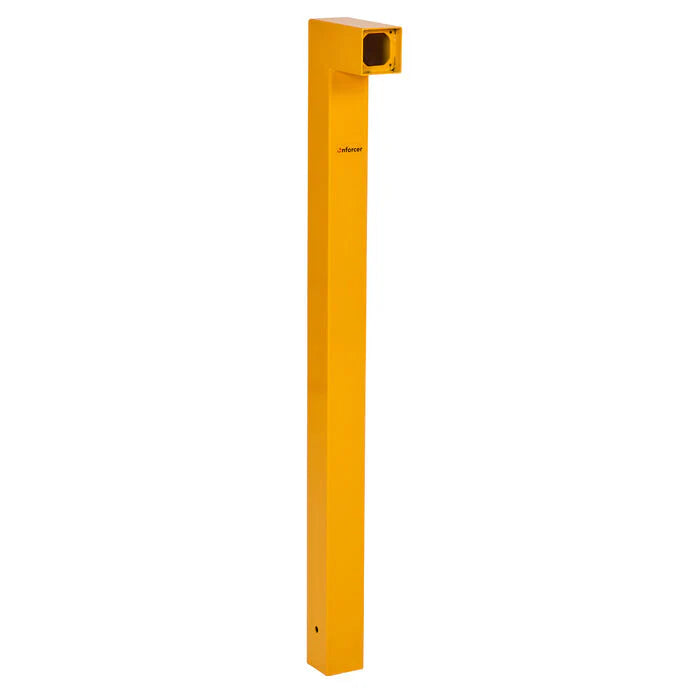 Intercom Bollard Post - Single Card Reader - In-Ground - Yellow