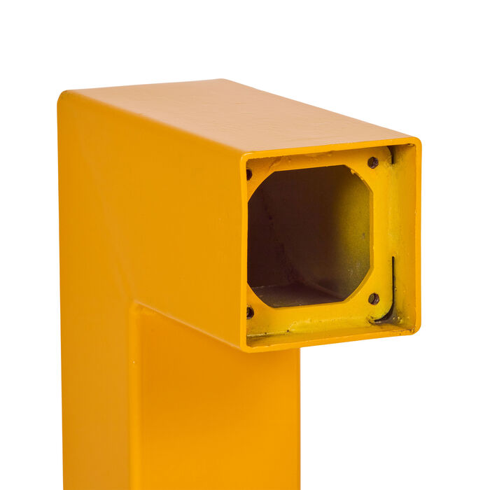 Intercom Bollard Post Single Card Reader Surface Mounted - Yellow