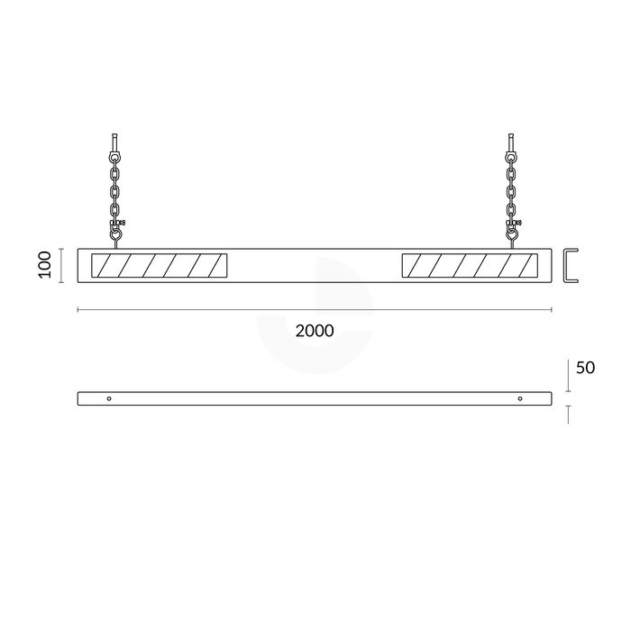 Height Clearance Bar 2 Metres Long