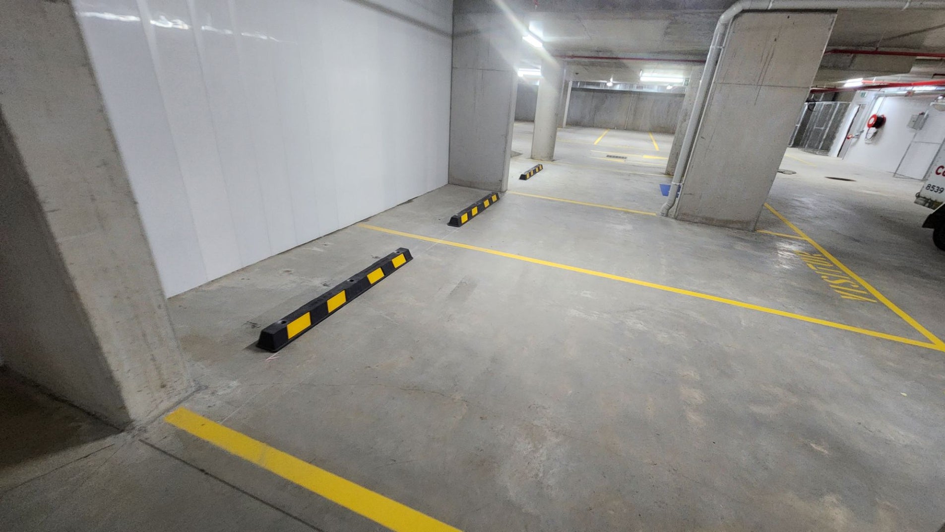 Wheel stops and speed humps