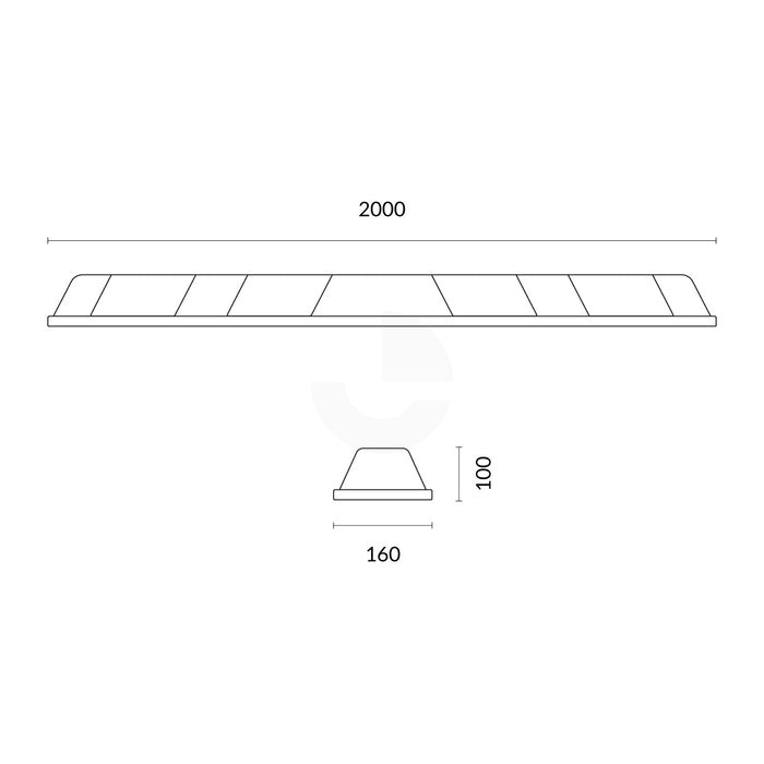 Wheel Stop 2 Metres Long