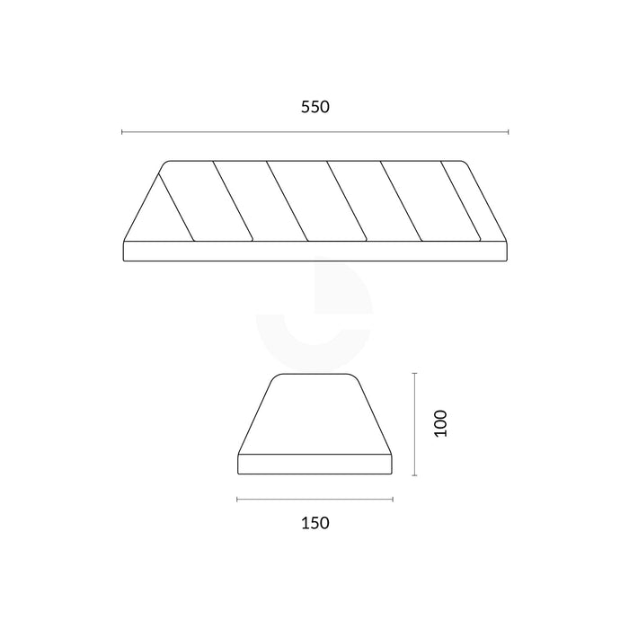 Wheel Stop - Small 550mm